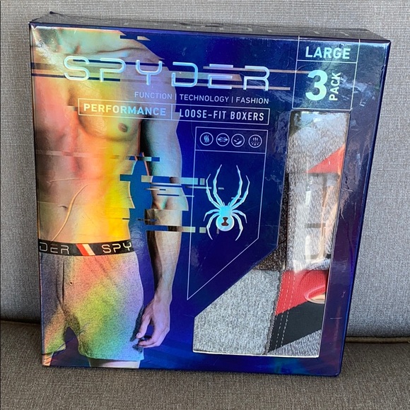 Spyder Men's 3 Pack Performance Loose Fit Boxers - Picture 6 of 11